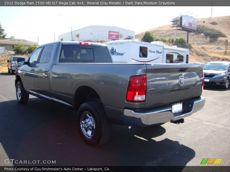 Mineral Gray Metallic / Dark Slate/Medium Graystone 2012 Dodge Ram 2500 HD SLT Mega Cab 4x4