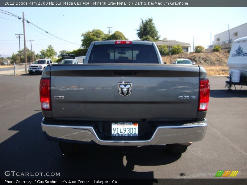 Mineral Gray Metallic / Dark Slate/Medium Graystone 2012 Dodge Ram 2500 HD SLT Mega Cab 4x4