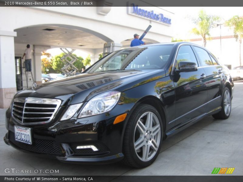 Black / Black 2010 Mercedes-Benz E 550 Sedan