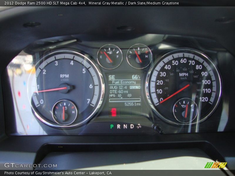 Mineral Gray Metallic / Dark Slate/Medium Graystone 2012 Dodge Ram 2500 HD SLT Mega Cab 4x4