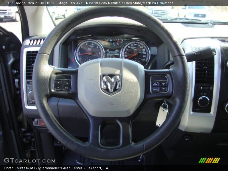  2012 Ram 2500 HD SLT Mega Cab 4x4 Steering Wheel
