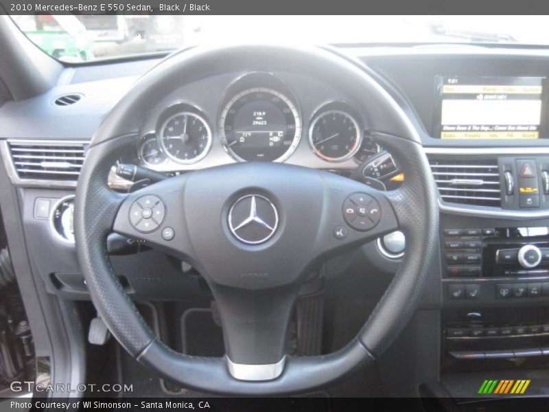 Black / Black 2010 Mercedes-Benz E 550 Sedan