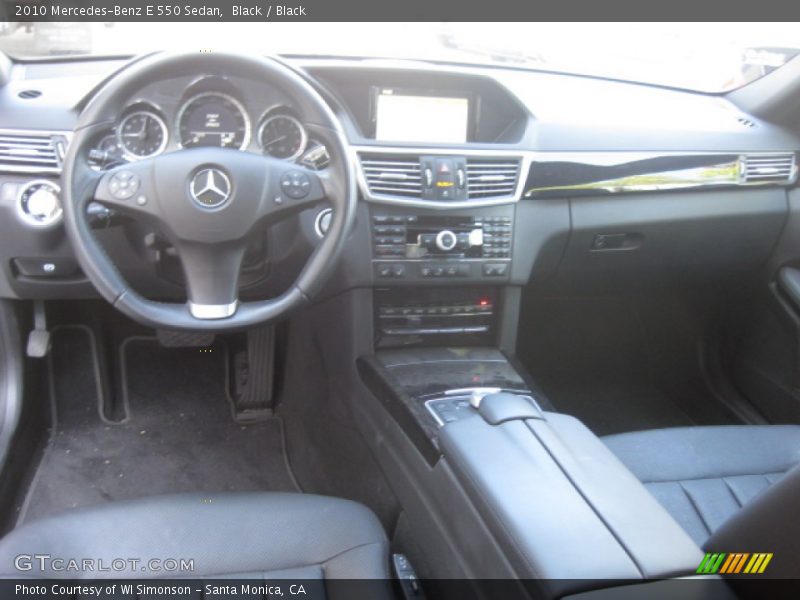 Black / Black 2010 Mercedes-Benz E 550 Sedan