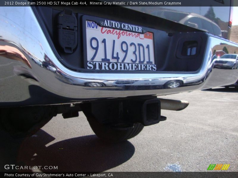 Mineral Gray Metallic / Dark Slate/Medium Graystone 2012 Dodge Ram 2500 HD SLT Mega Cab 4x4