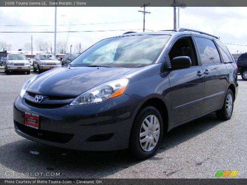 Slate Metallic / Stone 2008 Toyota Sienna LE