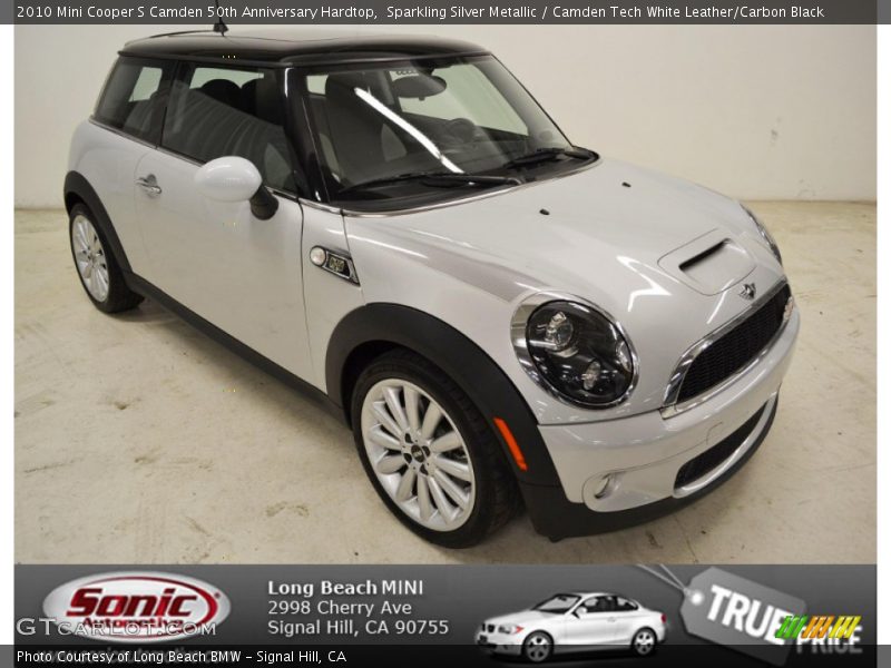 Sparkling Silver Metallic / Camden Tech White Leather/Carbon Black 2010 Mini Cooper S Camden 50th Anniversary Hardtop