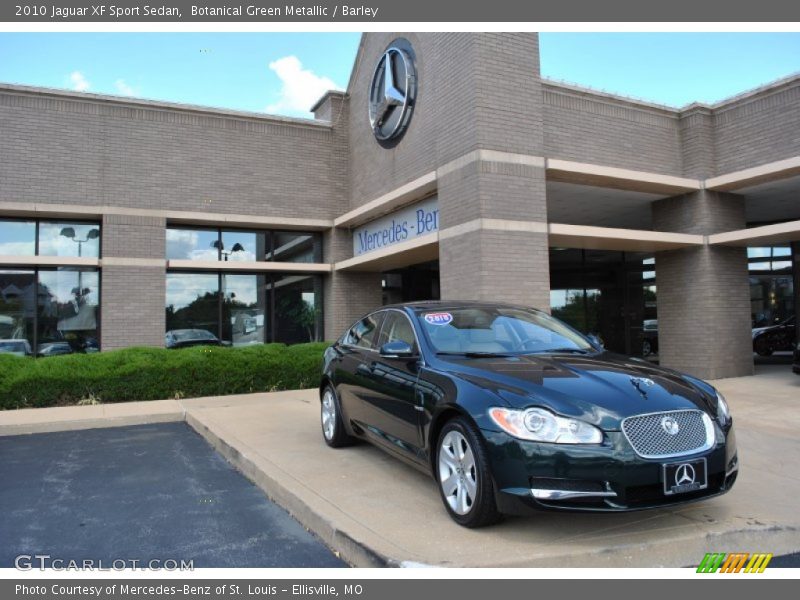 Botanical Green Metallic / Barley 2010 Jaguar XF Sport Sedan