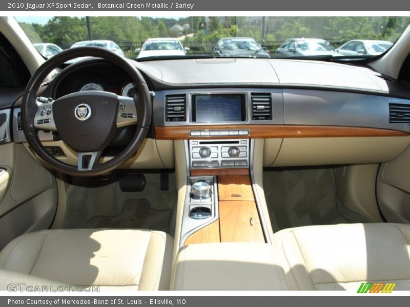 Botanical Green Metallic / Barley 2010 Jaguar XF Sport Sedan