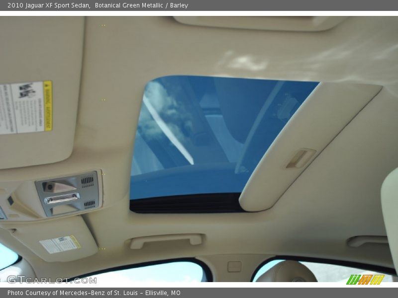 Botanical Green Metallic / Barley 2010 Jaguar XF Sport Sedan
