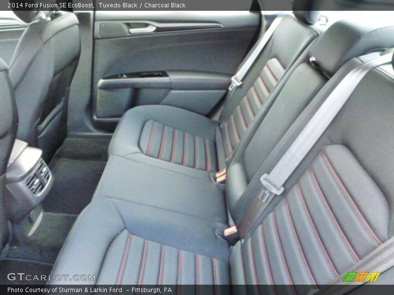 Rear Seat of 2014 Fusion SE EcoBoost