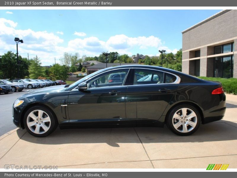 Botanical Green Metallic / Barley 2010 Jaguar XF Sport Sedan