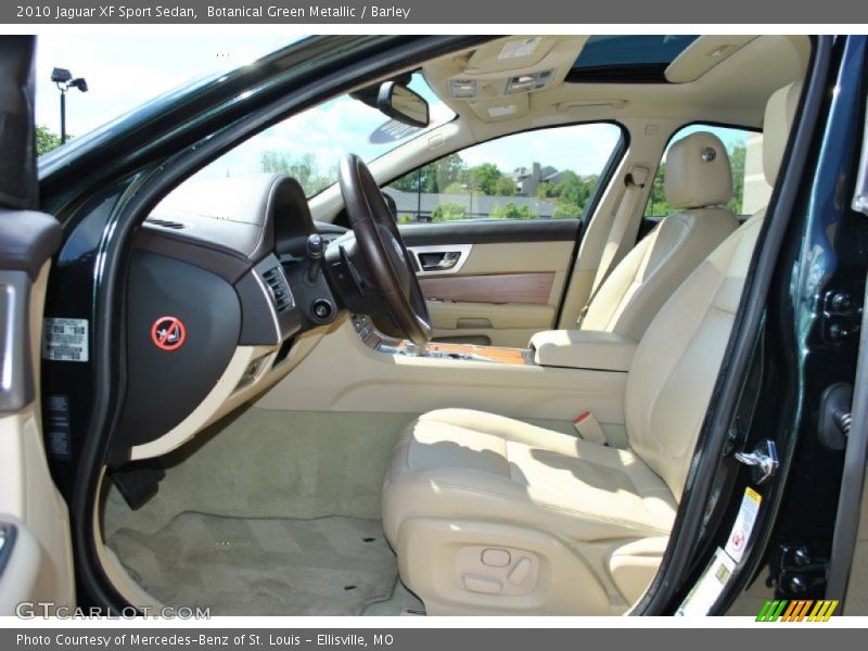 Botanical Green Metallic / Barley 2010 Jaguar XF Sport Sedan