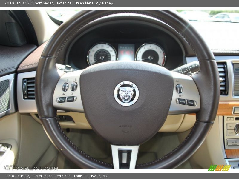 Botanical Green Metallic / Barley 2010 Jaguar XF Sport Sedan