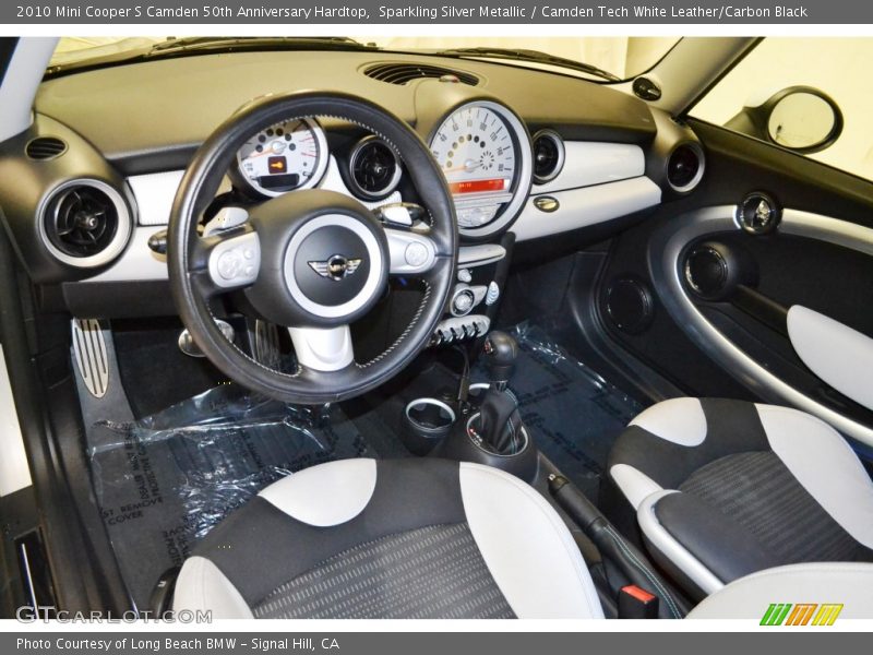 Sparkling Silver Metallic / Camden Tech White Leather/Carbon Black 2010 Mini Cooper S Camden 50th Anniversary Hardtop