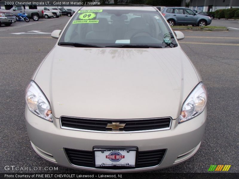 Gold Mist Metallic / Neutral 2009 Chevrolet Impala LT