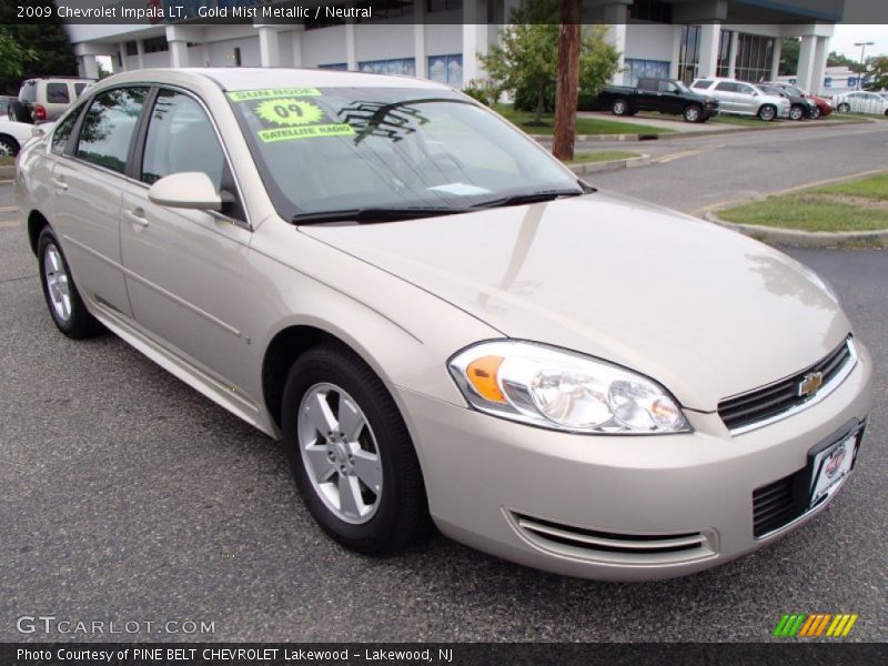 Gold Mist Metallic / Neutral 2009 Chevrolet Impala LT