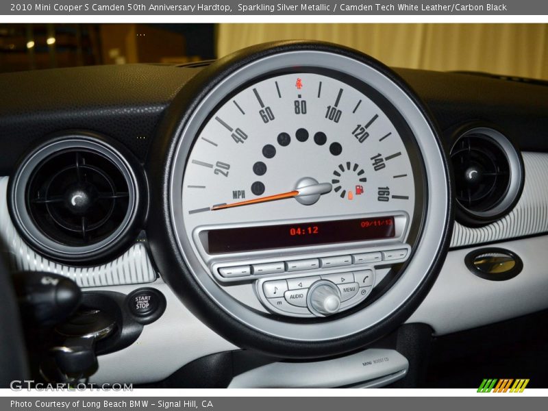 Sparkling Silver Metallic / Camden Tech White Leather/Carbon Black 2010 Mini Cooper S Camden 50th Anniversary Hardtop