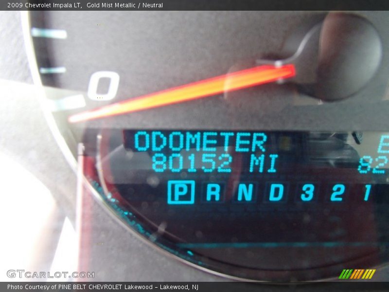 Gold Mist Metallic / Neutral 2009 Chevrolet Impala LT