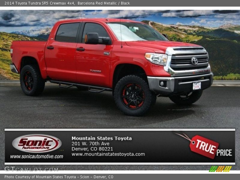 Barcelona Red Metallic / Black 2014 Toyota Tundra SR5 Crewmax 4x4