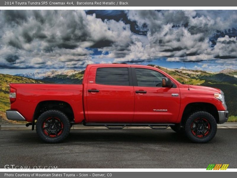 Barcelona Red Metallic / Black 2014 Toyota Tundra SR5 Crewmax 4x4