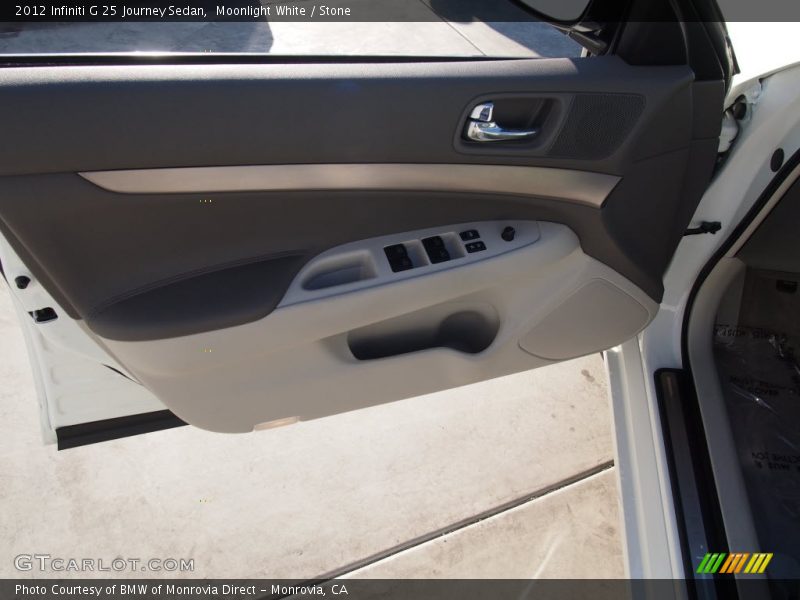 Moonlight White / Stone 2012 Infiniti G 25 Journey Sedan