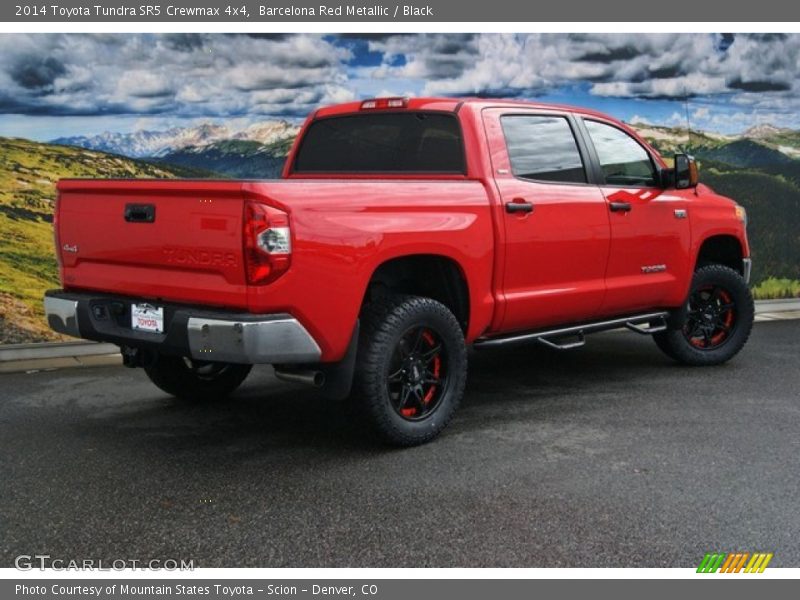 Barcelona Red Metallic / Black 2014 Toyota Tundra SR5 Crewmax 4x4