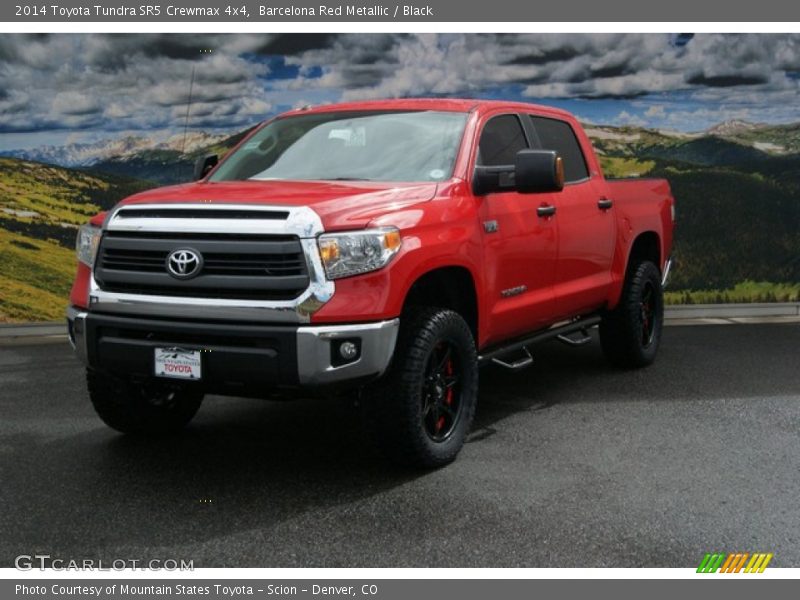 Barcelona Red Metallic / Black 2014 Toyota Tundra SR5 Crewmax 4x4