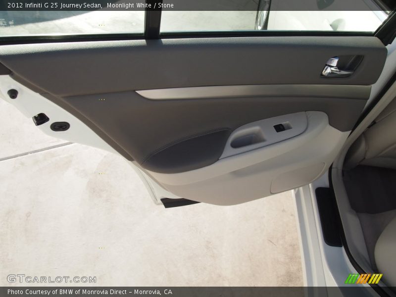 Moonlight White / Stone 2012 Infiniti G 25 Journey Sedan