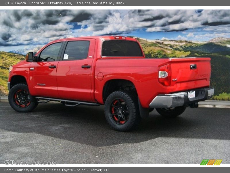 Barcelona Red Metallic / Black 2014 Toyota Tundra SR5 Crewmax 4x4