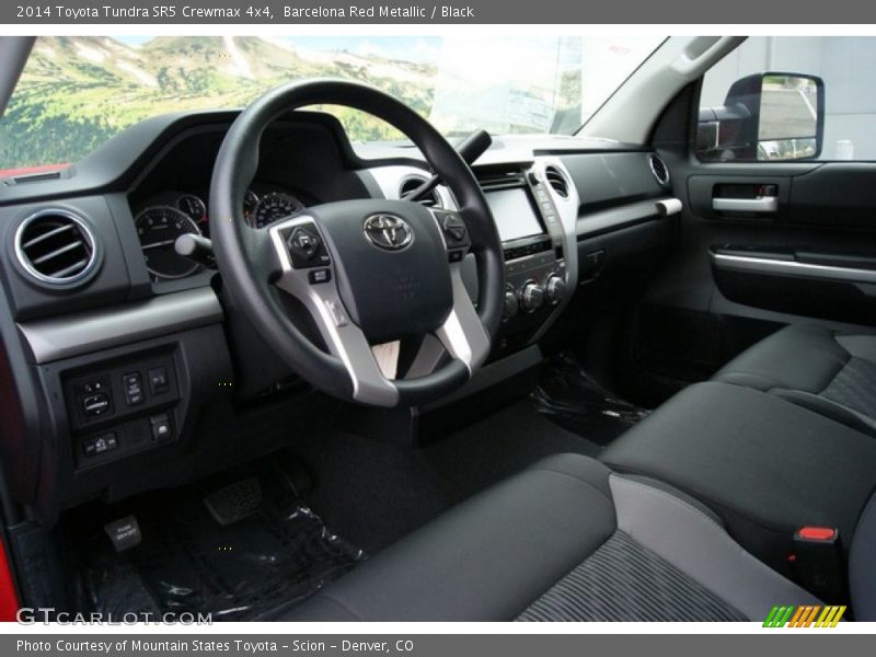 Barcelona Red Metallic / Black 2014 Toyota Tundra SR5 Crewmax 4x4