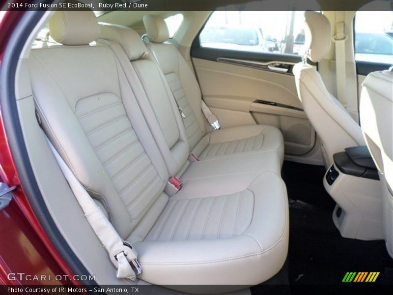 Ruby Red / Dune 2014 Ford Fusion SE EcoBoost