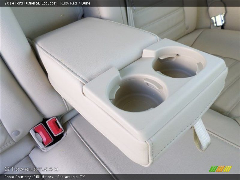 Ruby Red / Dune 2014 Ford Fusion SE EcoBoost