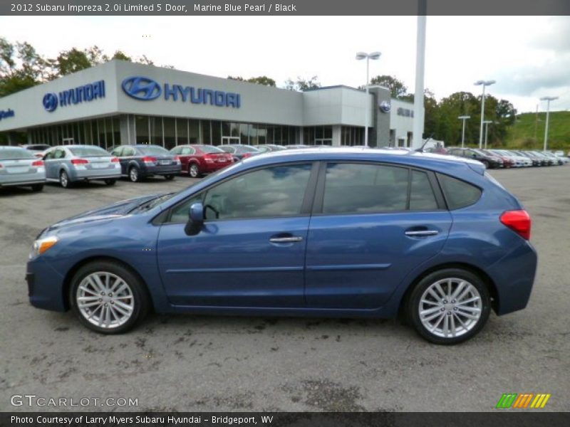 Marine Blue Pearl / Black 2012 Subaru Impreza 2.0i Limited 5 Door