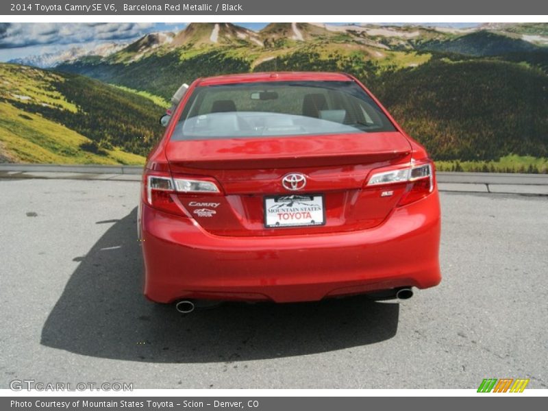 Barcelona Red Metallic / Black 2014 Toyota Camry SE V6