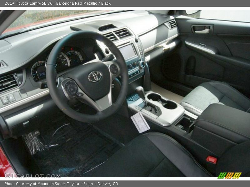 Barcelona Red Metallic / Black 2014 Toyota Camry SE V6