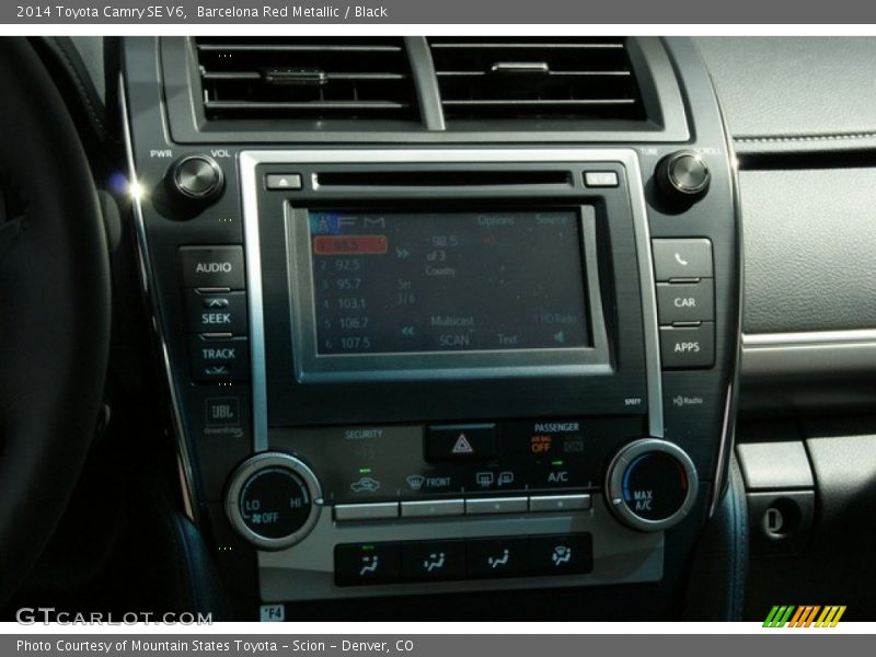 Barcelona Red Metallic / Black 2014 Toyota Camry SE V6