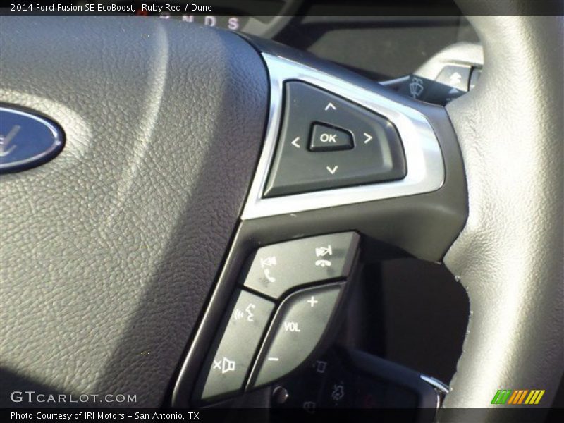 Ruby Red / Dune 2014 Ford Fusion SE EcoBoost