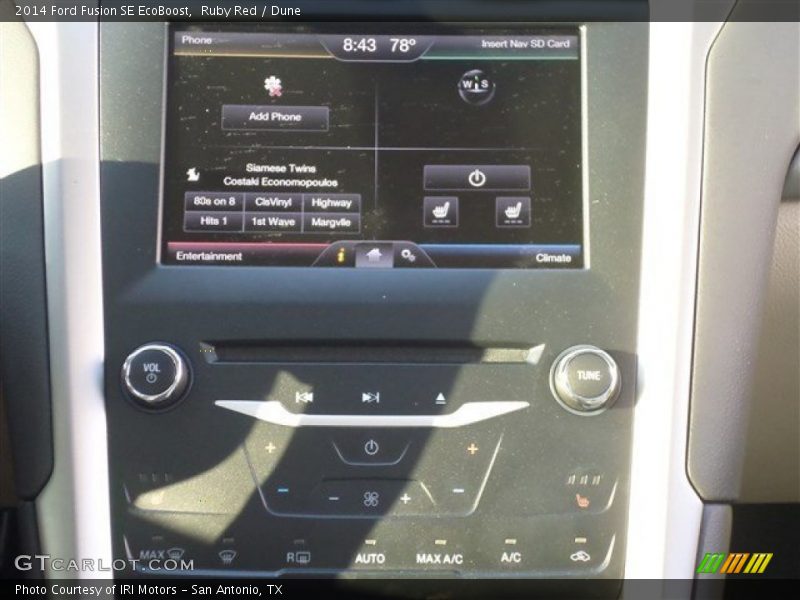 Ruby Red / Dune 2014 Ford Fusion SE EcoBoost