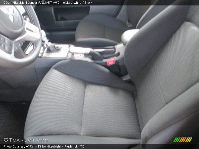 Wicked White / Black 2014 Mitsubishi Lancer RALLIART AWC