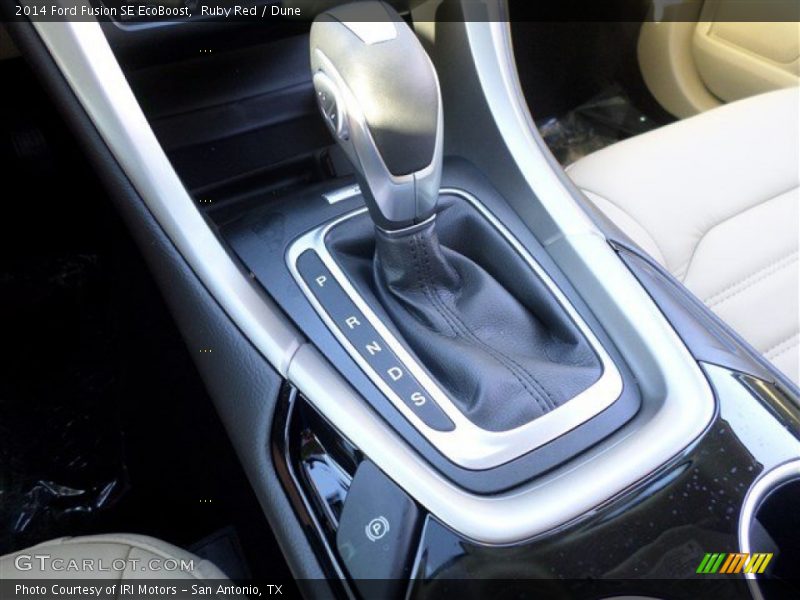 Ruby Red / Dune 2014 Ford Fusion SE EcoBoost