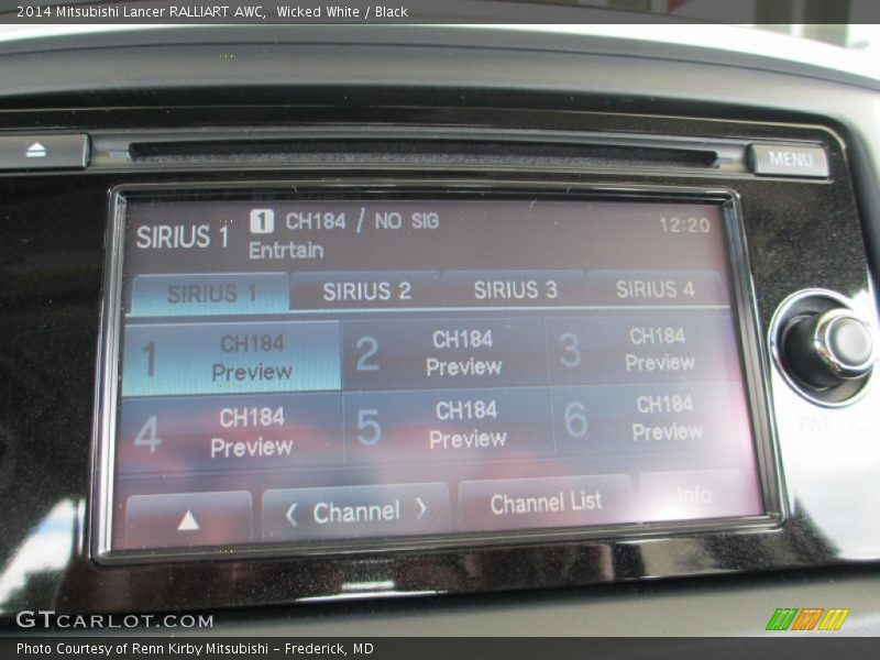 Wicked White / Black 2014 Mitsubishi Lancer RALLIART AWC