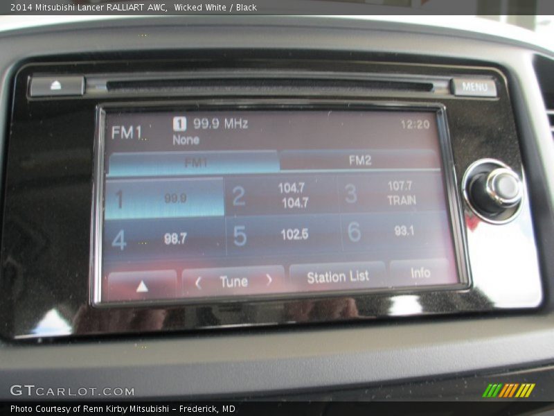 Wicked White / Black 2014 Mitsubishi Lancer RALLIART AWC