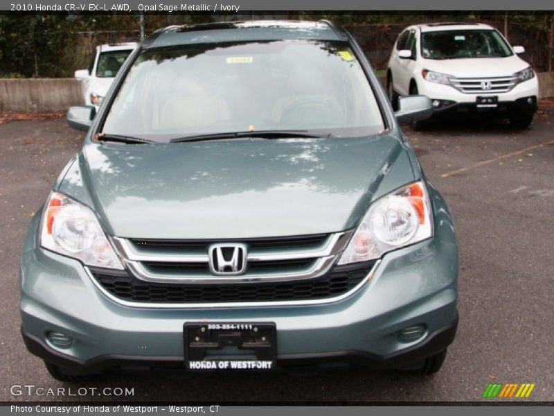 Opal Sage Metallic / Ivory 2010 Honda CR-V EX-L AWD