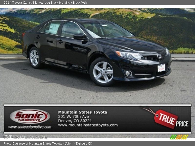 Attitude Black Metallic / Black/Ash 2014 Toyota Camry SE