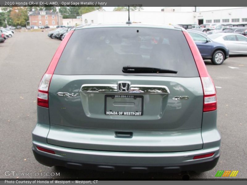 Opal Sage Metallic / Ivory 2010 Honda CR-V EX-L AWD