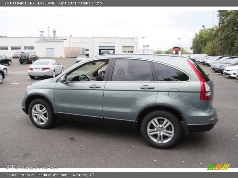 Opal Sage Metallic / Ivory 2010 Honda CR-V EX-L AWD