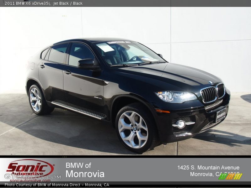 Jet Black / Black 2011 BMW X6 xDrive35i