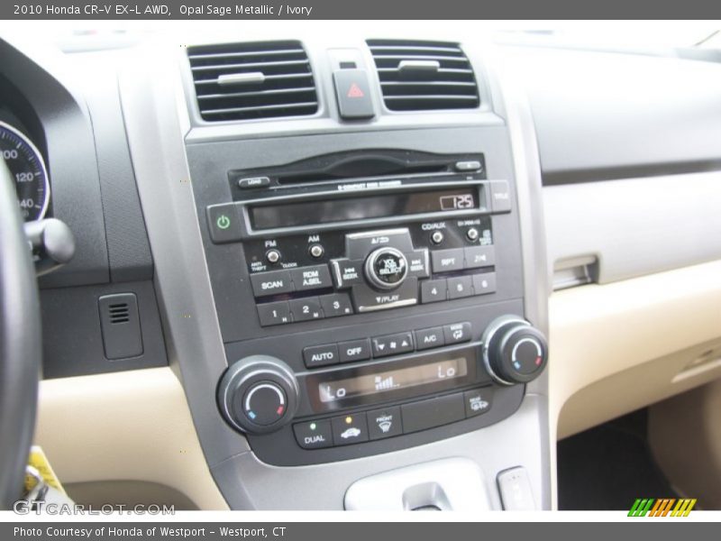 Opal Sage Metallic / Ivory 2010 Honda CR-V EX-L AWD