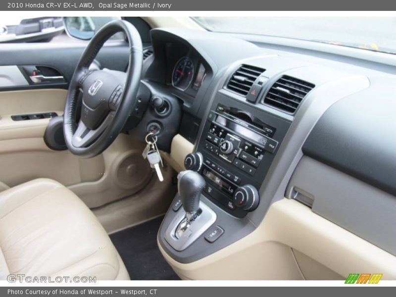 Opal Sage Metallic / Ivory 2010 Honda CR-V EX-L AWD
