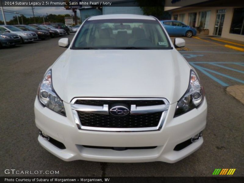 Satin White Pearl / Ivory 2014 Subaru Legacy 2.5i Premium
